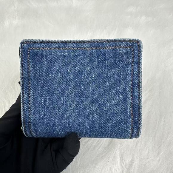 Coach Snap Wallet In Silver/Denim CAP07 NWT - Picture 2 of 6